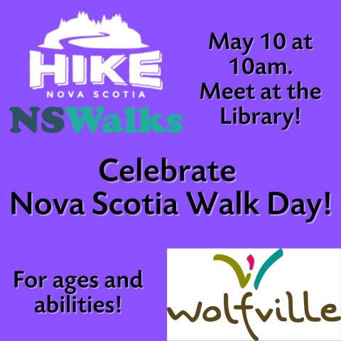 announcement for Nova Scotia walk day