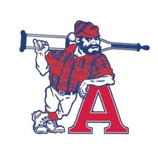 The Axemen resting on the Acadia A, holding crutches.