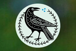 Photo of Juniper Food + Wine logo of a crow in a circle.