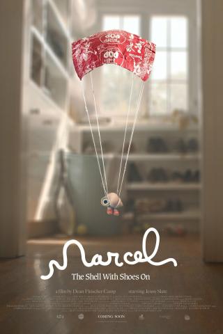 Marcel the shell with shoes on poster