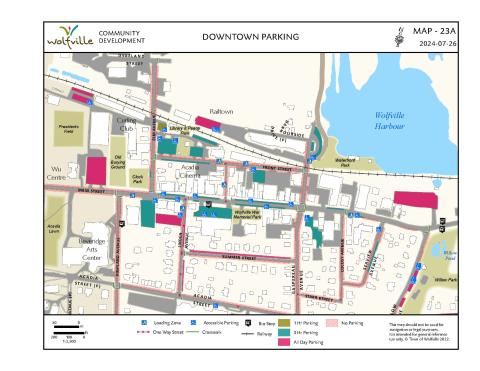 Wolfville parking map
