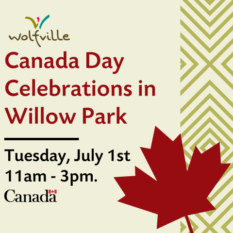 Poster for Canada Day at Willow Park