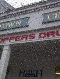 facade of drug store