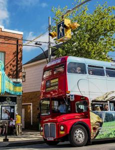Magic winery bus in Wolfville
