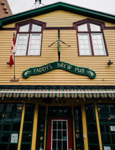 exterior shot Paddy's Pub