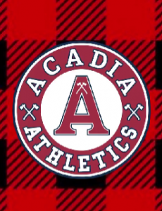 Photo of the Acadia Athletics logo.