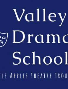 Photo of the Valley Drama School & Little Apples Theatre Troupe logo.