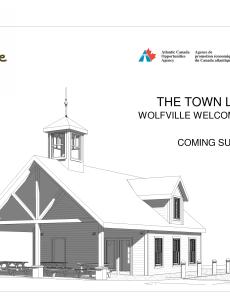 Drawings for the Wolfville Welcome Centre