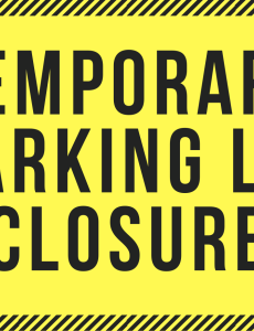 parking lot closed