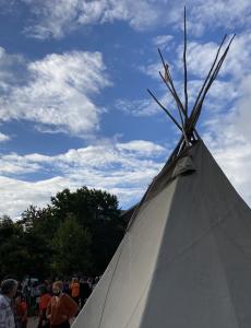 Teepee in Clock Park