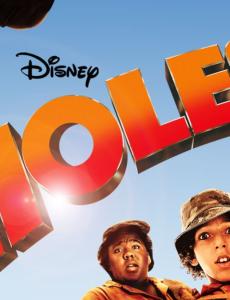 Holes movie poster with movie characters looking at us